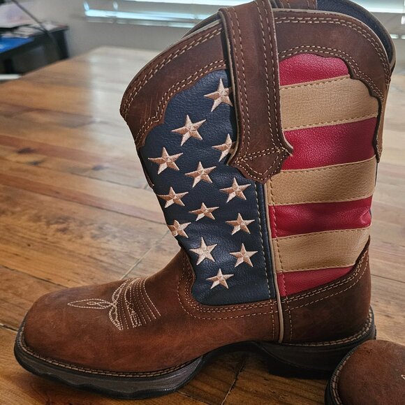 Durango cowgirl American flag boots - Picture 4 of 11